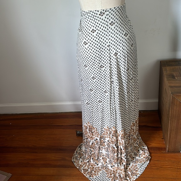 Free People Black and White Maxi Skirt - Picture 2 of 7
